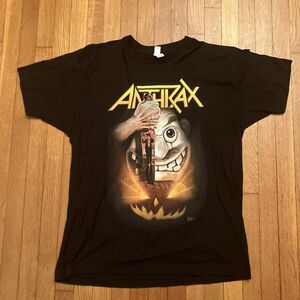 Anthrax T-Shirt Not Man Halloween Movie Poster Parody Thrash Metal Size XL